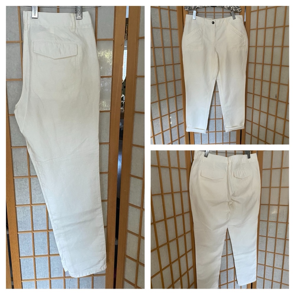 Ann Taylor Loft Linen Blend Pants SZ 8